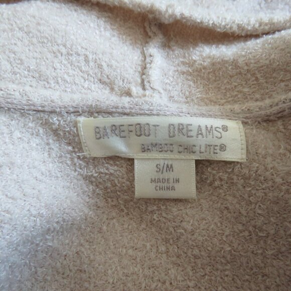 BAREFOOT DREAMS Cozy Chic Lite Ombre Calypso Wrap Open Front Cardigan Bamboo Tan - Picture 15 of 16